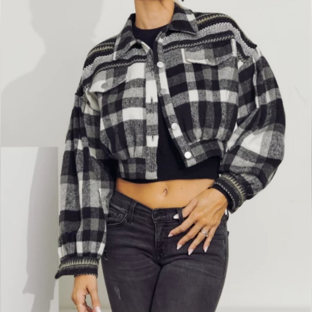 NWT J.nna Stripped button down jacket